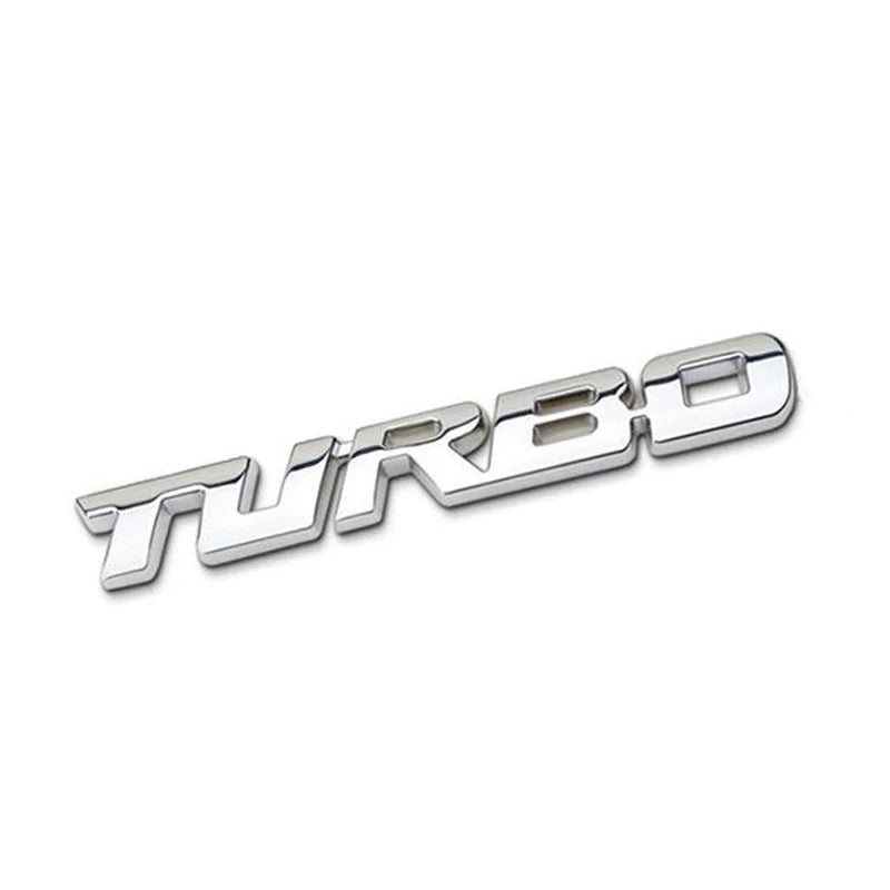 Car Sticker Turbocharged Turbo Metal Alloy 3D Badge Car Modification Accessories Rear Marked Side Marking Decorative Car-Sticker