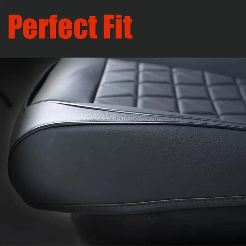 New Front Car Seat Cover PU Leather Cars Seat Cushion Automobiles Seat Protector Universal Car Chair Pad Mat Auto Accessories