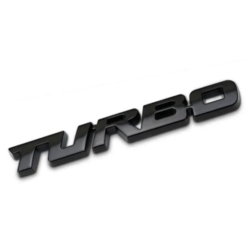 Car Sticker Turbocharged Turbo Metal Alloy 3D Badge Car Modification Accessories Rear Marked Side Marking Decorative Car-Sticker