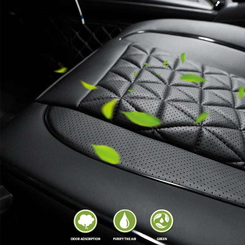 New Front Car Seat Cover PU Leather Cars Seat Cushion Automobiles Seat Protector Universal Car Chair Pad Mat Auto Accessories