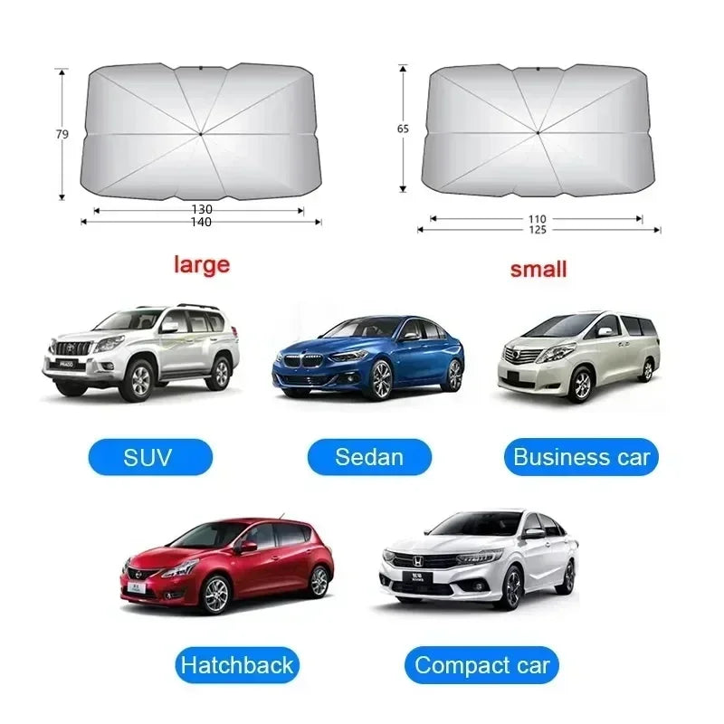 Car Sunshade Super protective car umbrella for long parking under the sun