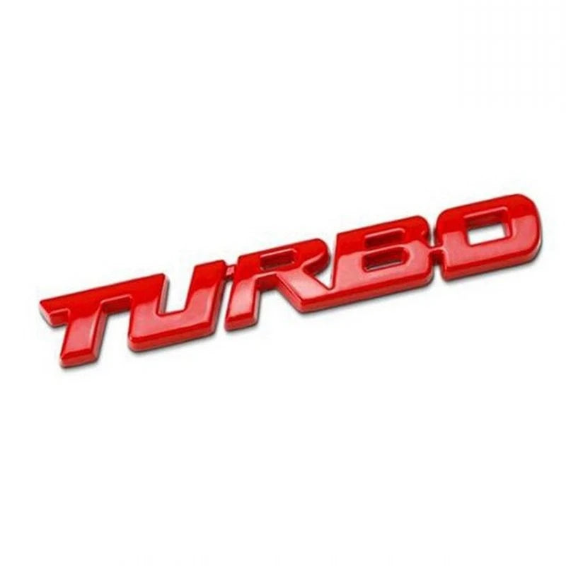 Car Sticker Turbocharged Turbo Metal Alloy 3D Badge Car Modification Accessories Rear Marked Side Marking Decorative Car-Sticker